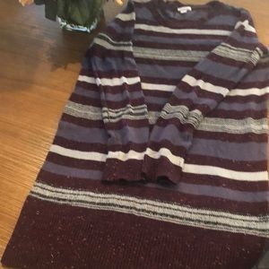 Long striped sweater Sz L